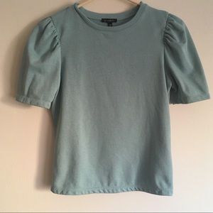 Dynamite Mint Puff Sleeve Tee